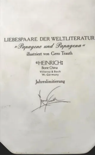 Set 6 Quadretti Porcellana Decorati