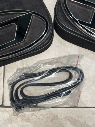 Borsa Diesel nera con logo D