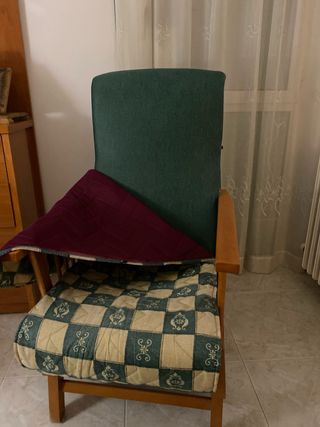 Sillón Valanzin tela y madera