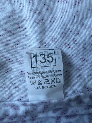 Sábanas  franela cama 135