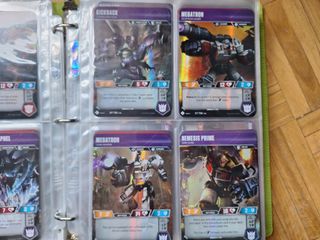 Lote cartas Transformers CCG TCG muy completo
