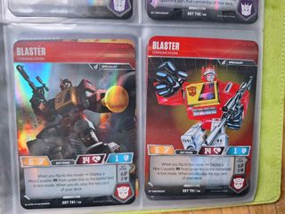 Lote cartas Transformers CCG TCG muy completo