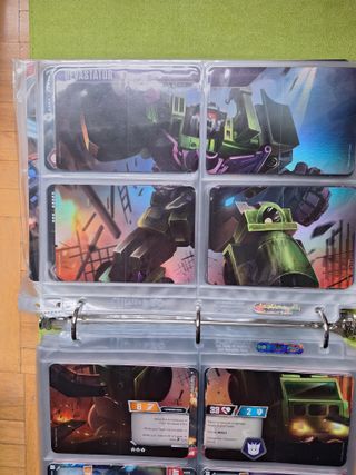 Lote cartas Transformers CCG TCG muy completo