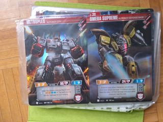 Lote cartas Transformers CCG TCG muy completo