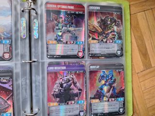 Lote cartas Transformers CCG TCG muy completo