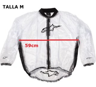 CHAQUETA AGUA ALPINESTARS TRANSPARENTE - ÚLTIMAS