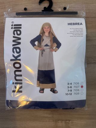 Disfraz Hebrea Niña Talla 5-6