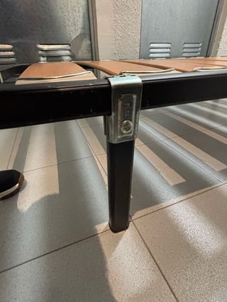 Somier bory flex metal y de madera 90x183