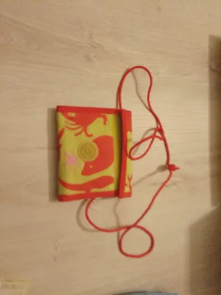 Portafoglio in tessuto con stampa