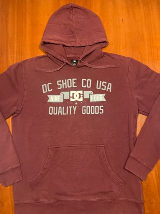 Sudadera DC Shoes con capucha granate
