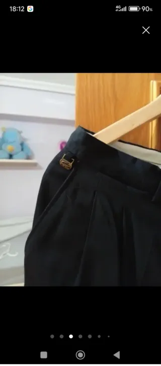Pantalón de vestir Lacoste Negro Talla L