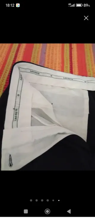 Pantalón de vestir Lacoste Negro Talla L