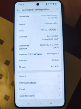 realme GT 7T 512GB Negro