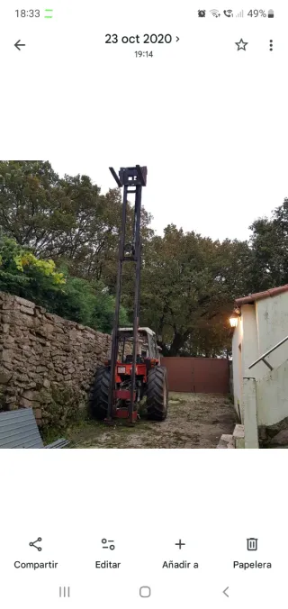 Mástil para tractor
