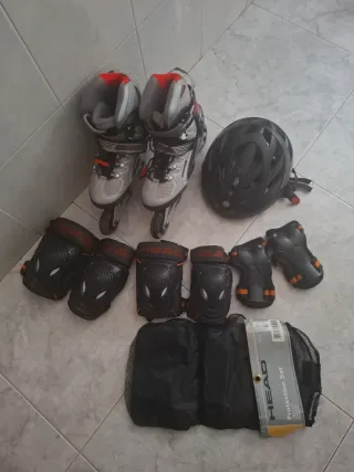 Patines Talla 37-38 + Set Protección