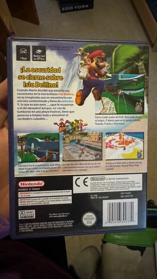 Super Mario Sunshine Nintendo GameCube PAL Spagnolo