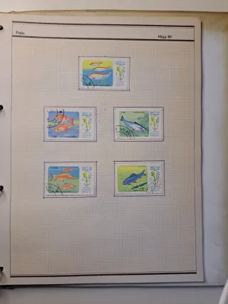 Sellos Colección Postales LAO 1983