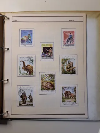 Sellos Colección Postales LAO 1983