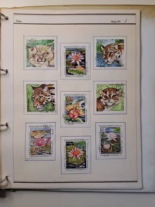 Sellos Colección Postales LAO 1983