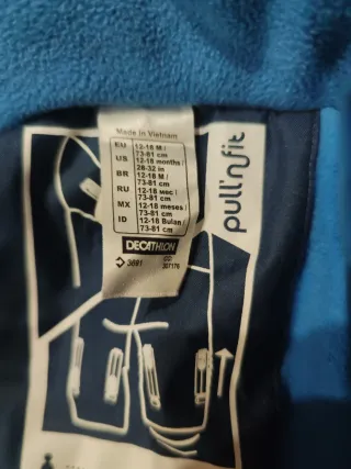 Mono de nieve 12-18 meses