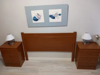 Mesitas de noche de madera (2 unidades)