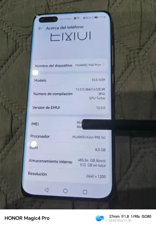 Huawei P40 Pro+ 512GB Bianco