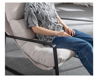 Sillón Individual Negro Minimalista