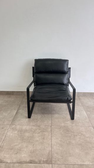 Sillón Individual Negro Minimalista