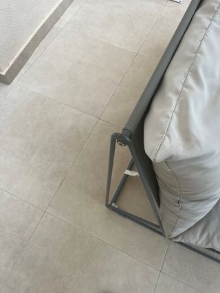 Conjunto Muebles Exterior Metal y Tela