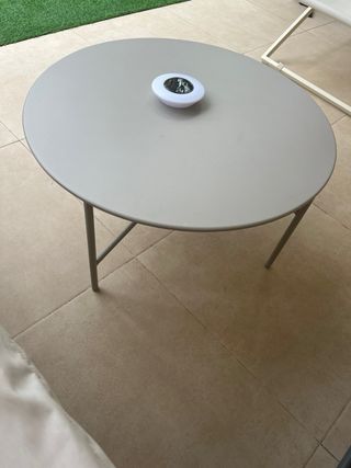 Conjunto Muebles Exterior Metal y Tela