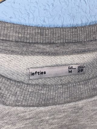 Sudadera Lefties Gris Talla M Sin capucha
