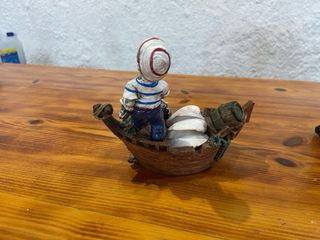 Decoración acuario barco realista+ pirata + botijo