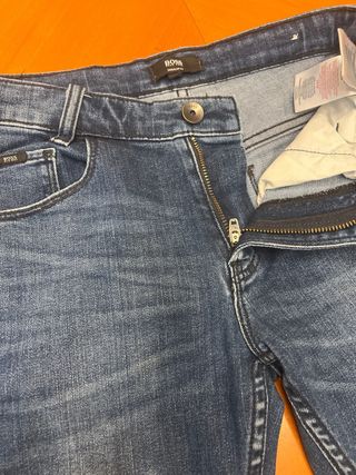 Vaqueros niño/a azul: 10 años. 138 cm