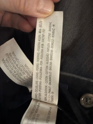 Americana Massimo Dutti Gris Hombre