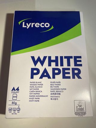 Papel Blanco Lyreco A4 80g