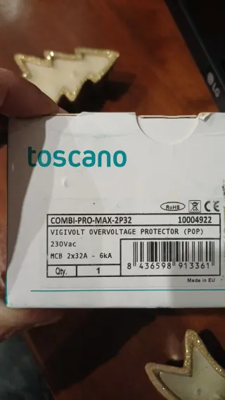 Protector Sobretensión Toscano VIGIVOLT