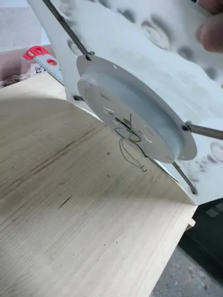 Plafón de cristal decorado