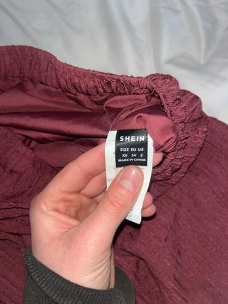 Pantalones anchos Shein rojos talla XS