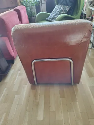 Sillón skay marrón años 60-70