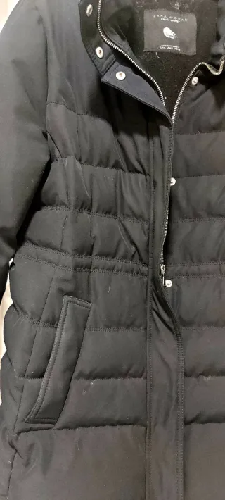 Parka Zara Negra Mujer