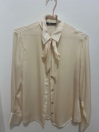 Camisa Zara Beige Talla S