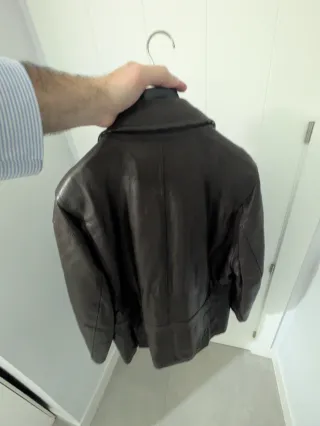 Chaqueta Cuero Burberry Marrón Talla M