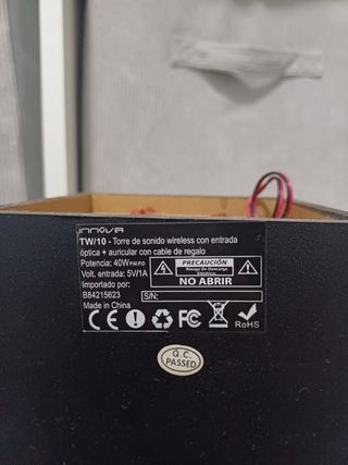 Torre de Sonido Innova Negra