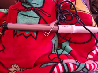 Tenacilla rizadora BUDDYGO plata y blanco