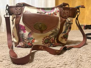 Bolso Desigual Beige Multicolor.
