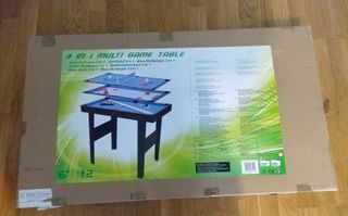 Mesa Multijuegos 3 en 1: Billar, Hockey, Ping Pong