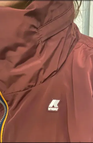 Giaccone K-WAY donna imbottito bordeaux