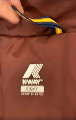 Giaccone K-WAY donna imbottito bordeaux