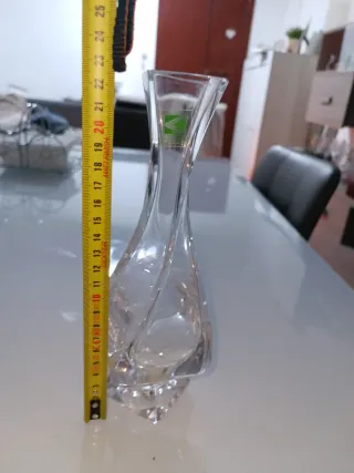 Vaso in cristallo trasparente