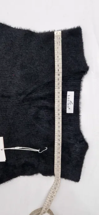 Miniabito in maglia smanicato donna taglia S/M